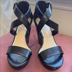 Black Strappy Women's Sandals